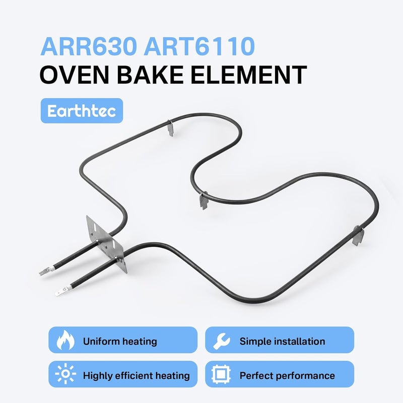 Earthtec Oven Bake Element Fits for Amana Whirlpool ARR630 ART6110 77001094 WP77001094 CH5910 Oven Heating Element Replacement 8190056 AP4104297 AP6011444 - Image 3